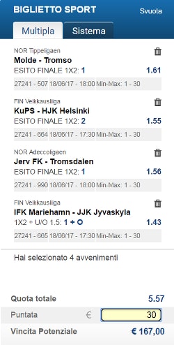 Bolle calcio del 18 giugno 2017 di ScommessePerfette.it. Finlandia, Islanda, Norvegia e Svezia fanno da propellente per le nostre Bolle!