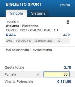 Bolle calcio del 5 marzo 2017. Atalanta-Fiorentina è una partita che non intendiamo perderci; e le dedicheremo anche una Bolla!