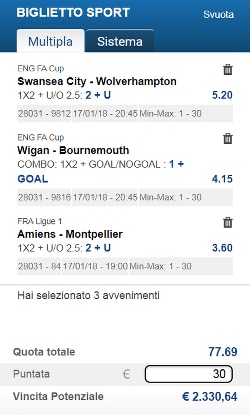 Bolle calcio del 17 gennaio 2018 di ScommessePerfette.it. La Ligue 1 monopolizza quasi completamente le Bolle di oggi!